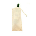 Cotton Single Bottle Wine Drawstring Pouch